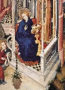 BROEDERLAM, Melchior The Annunciation (detail ff oil painting reproduction
